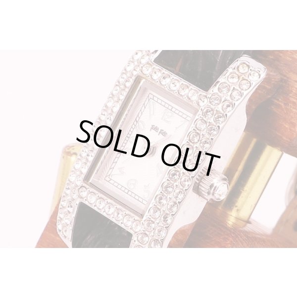 フォリフォリ　ＷＦ５Ｔ０８２ＳＰ　銀文字盤　ラインストーンベゼル　サイド拡大