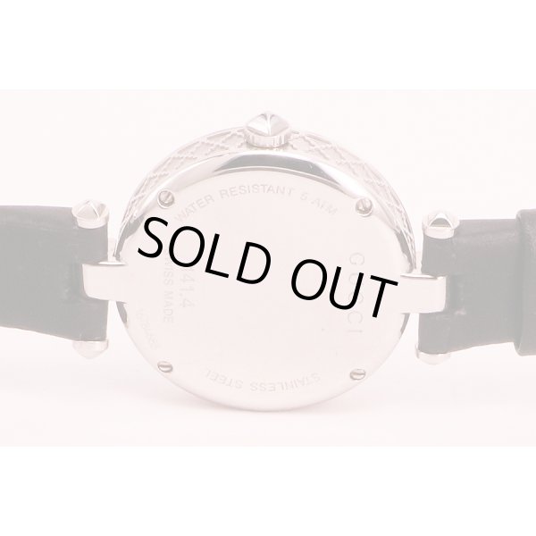 グッチ　１４１．４　ディアマンテ　黒文字盤　裏面拡大