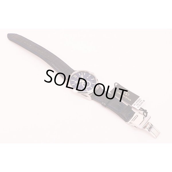 オリエントスター　コンテンポラリー　スリムデイト　ＲＫ－ＨＫ０００４　紺文字盤　革ベルト状態　表面