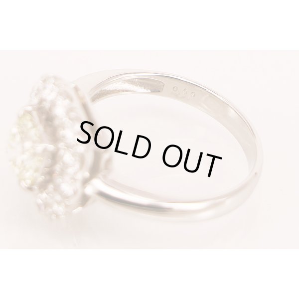 PT900 ダイアイリリング 1.151ct 0.99ct 7.80g　刻印(2)