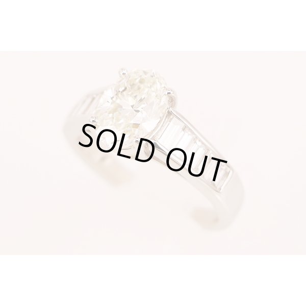 PT900 ダイアイリリング 2.017ct 0.90ct 7.10g　サイド