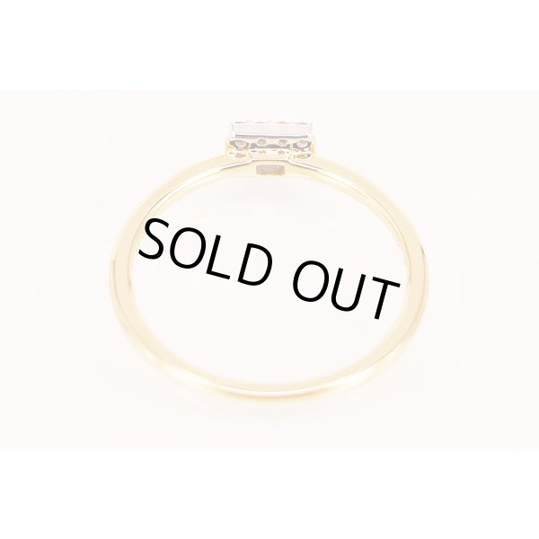 アガット　K18 ダイアイリリング 0.08ct 1.70g　内側