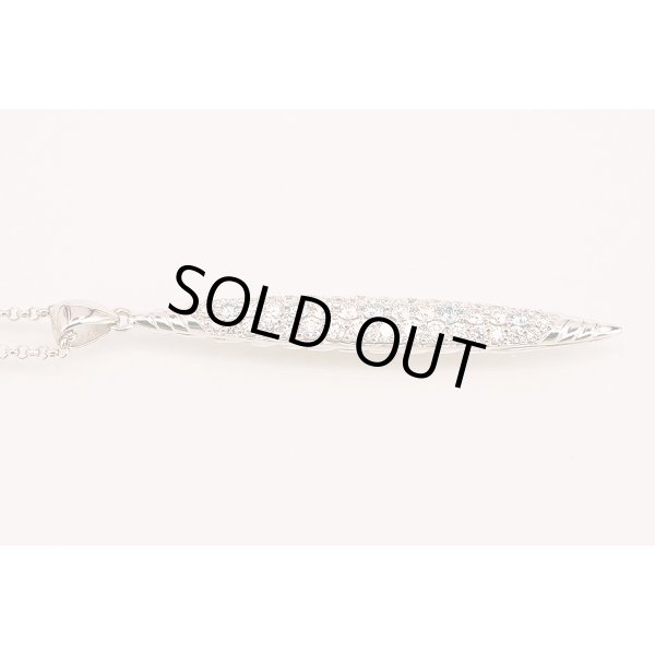 PT900/K18WG ダイアイリペンダントネックレス 1.62ct 0.24ct 13.60g　サイド