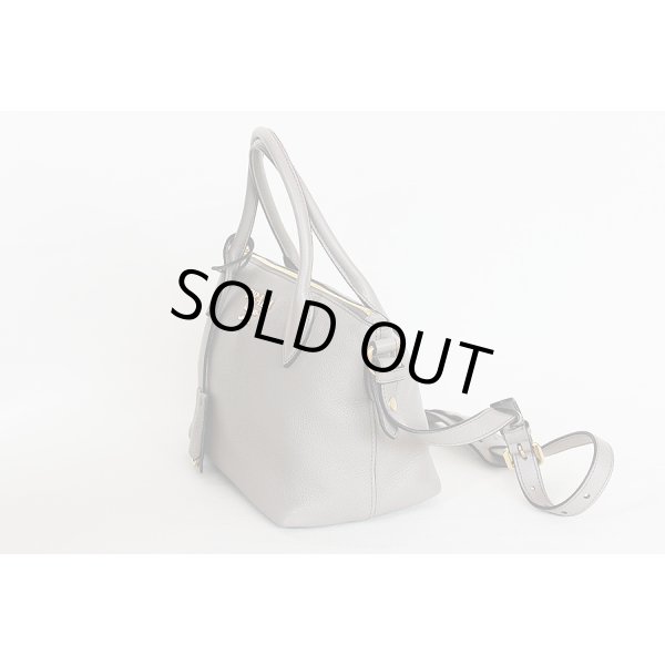 プラダ　2WAYショルダーバック 1BA111 グレー　サイド