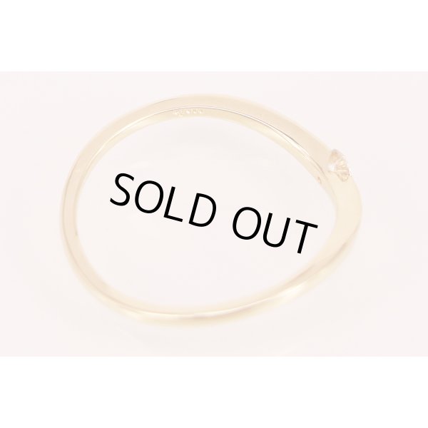 アガット　K18 ダイアイリリング 0.05ct 1.60g　刻印(1)