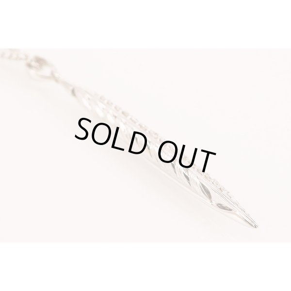 PT900/K18WG ダイアイリペンダントネックレス 1.62ct 0.24ct 13.60g　裏面拡大