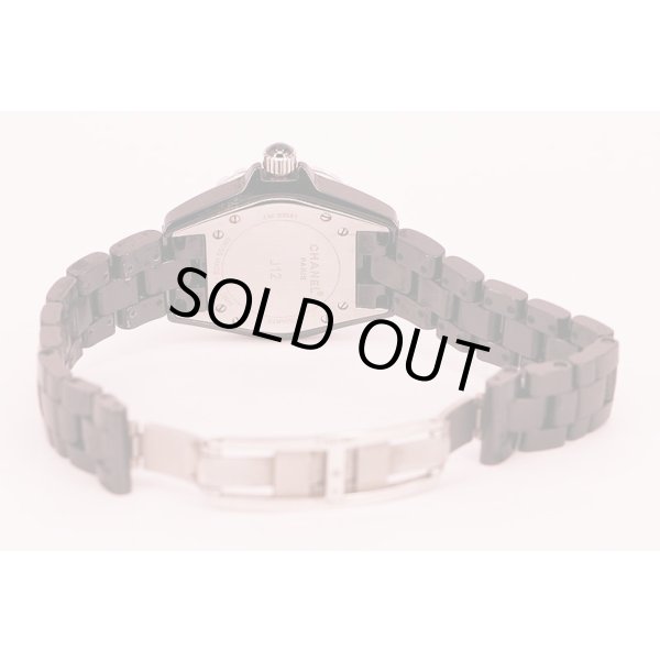 シャネル　Ｊ１２　Ｈ０６８２　黒文字盤　セラミックブレス