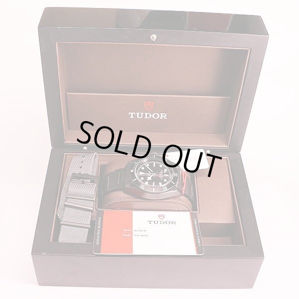 チューダー　ヘリテージ　ブラックベイダーク　７９２３０ＤＫ　黒文字盤　黒ブレス　箱・保証書