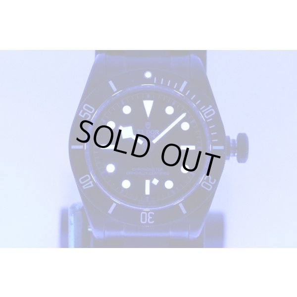 チューダー　ヘリテージ　ブラックベイダーク　７９２３０ＤＫ　黒文字盤　黒ブレス　ライト