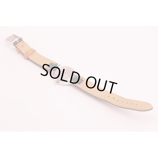 ルイヴィトン　タンブール　Ｑ１２ＭＧ＊Ｂ　銀文字盤 １０Ｐ　革ベルト状態裏面