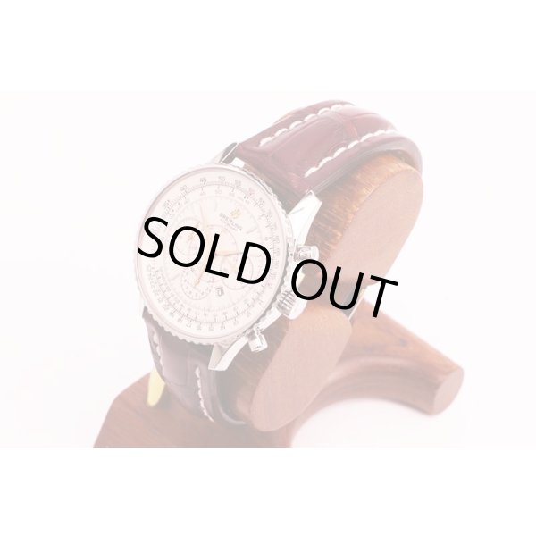 ブライトリング　モンブリラン３８　Ａ４１３７０　銀文字盤　サイド