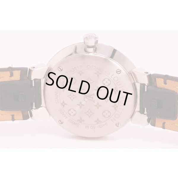 ルイヴィトン　タンブール　Ｑ１２ＭＧ＊Ｂ　銀文字盤 １０Ｐ　裏面拡大