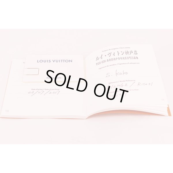 ルイヴィトン　タンブール　Ｑ１２ＭＧ＊Ｂ　銀文字盤 １０Ｐ　保証書