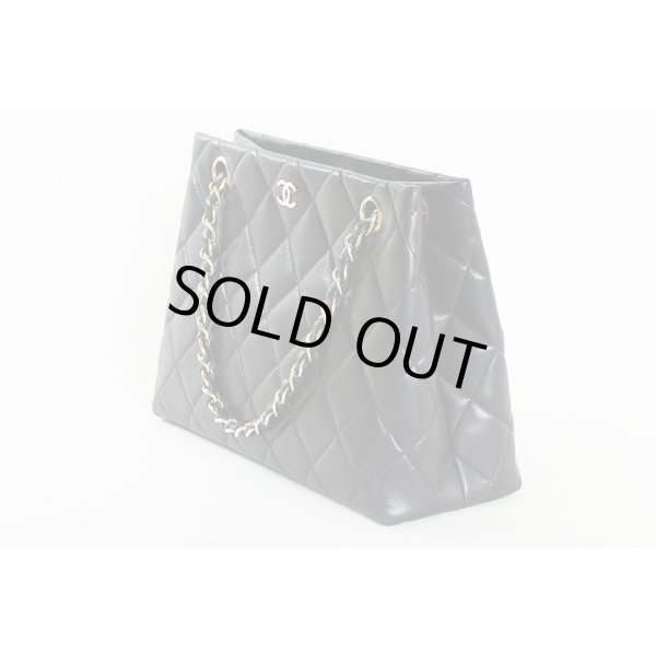 シャネル　ハンドバック ブラック　サイド