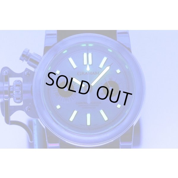 グラハム　クロノファイター　２ＣＦＡＳ．Ｓ０１　銀文字盤　ライト