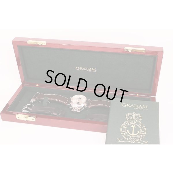 グラハム　クロノファイター　２ＣＦＡＳ．Ｓ０１　銀文字盤　箱