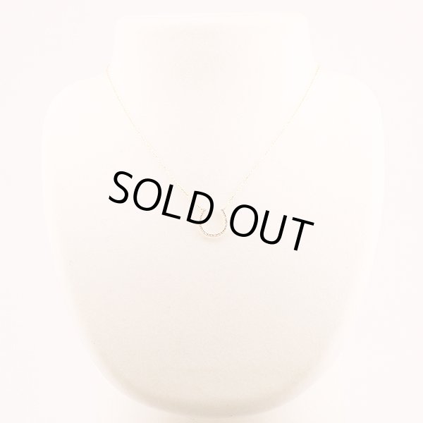 スタージュエリー　K18PG ダイアイリネックレス 0.08ct 1.80g　装着イメージ