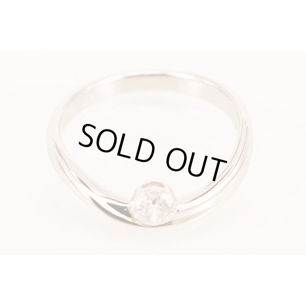 スタージュエリー　PT950 ダイアイリリング 0.28ct 3.70g　拡大