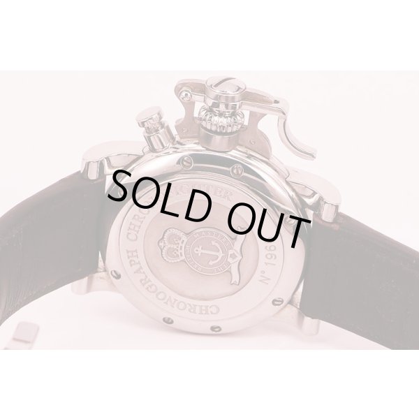 グラハム　クロノファイター　２ＣＦＡＳ．Ｓ０１　銀文字盤　裏面拡大