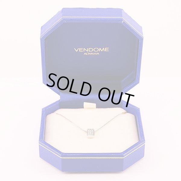 ヴァンドーム　K18WG ダイアイリペンダントネックレス 2.70g　ケース