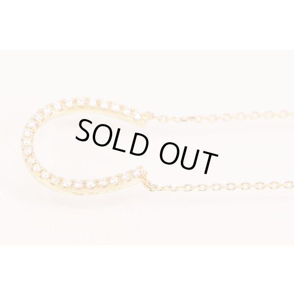 スタージュエリー　K18PG ダイアイリネックレス 0.08ct 1.80g　サイド