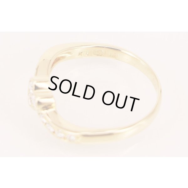 ニナリッチ　K18 ダイアイリリング 3.40g　刻印