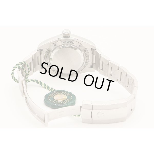 ロレックス　１１６４００ＧＶ　ミルガウス　ランダム　黒文字盤　グリーンガラス　ブレス