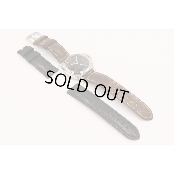 パネライ　ルミノール１９５０ＧＭＴ　ＰＡＭ０１５３７　黒文字盤　替えベルト