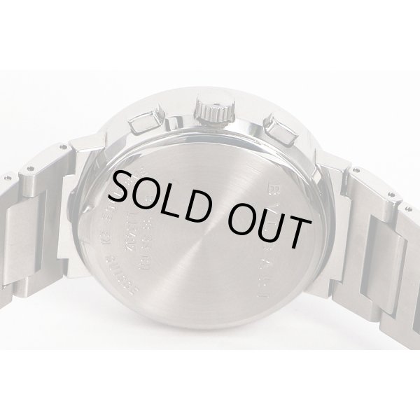 ブルガリ　ブルガリブルガリ　ＢＢ３８ＳＳＣＨ　クロノグラフ　白文字盤　裏面拡大