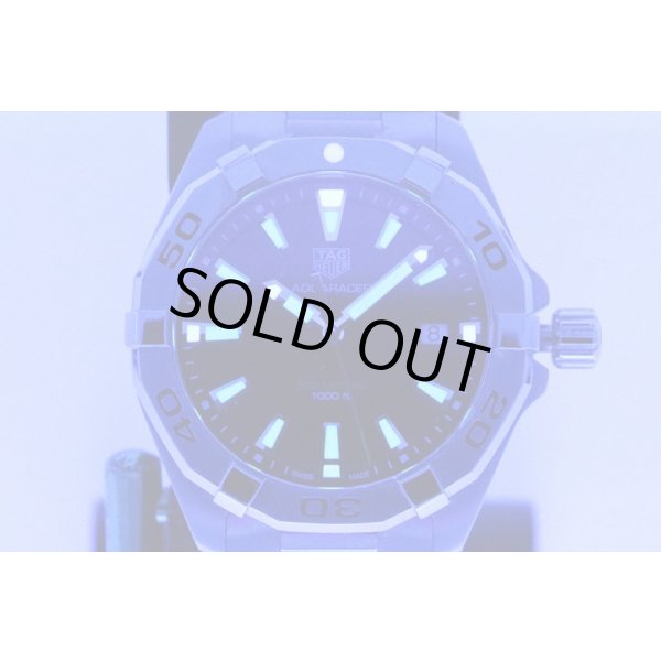 タグホイヤー　アクアレーサー　ＷＢＤ１１１０　黒文字盤　ライト