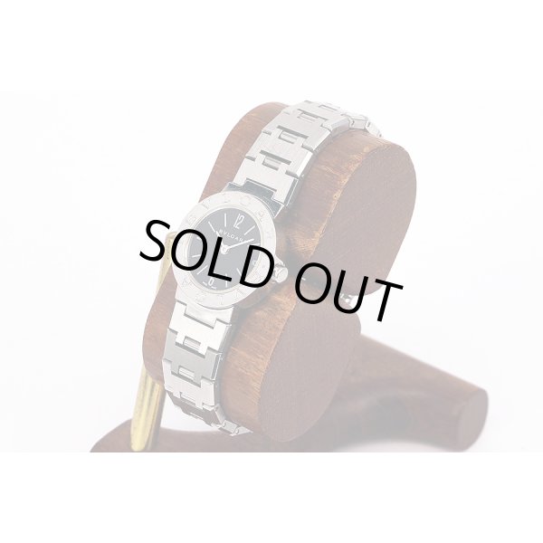 ブルガリ　ブルガリブルガリ　ＢＢ２３ＳＳ　黒ロゴ文字盤　サイド