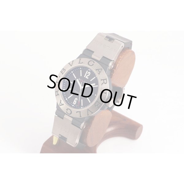 ブルガリ　チタニウム　ＴＩ４４ＴＡ　カーボン文字盤　サイド