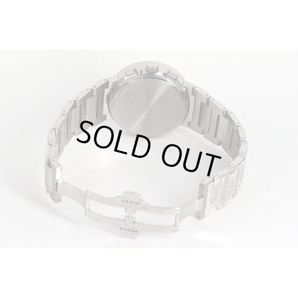 ブルガリ　ブルガリブルガリ　ＢＢ３８ＳＳＣＨ　クロノグラフ　白文字盤　ブレス