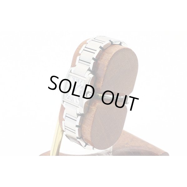 カルティエ　タンクフランセーズＳＭ　２３８４　白文字盤　サイド