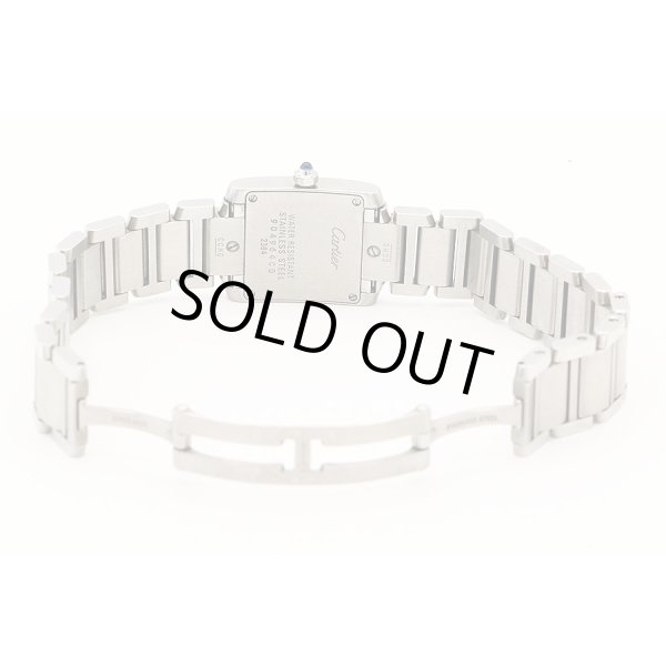 カルティエ　タンクフランセーズＳＭ　２３８４　白文字盤　ブレス