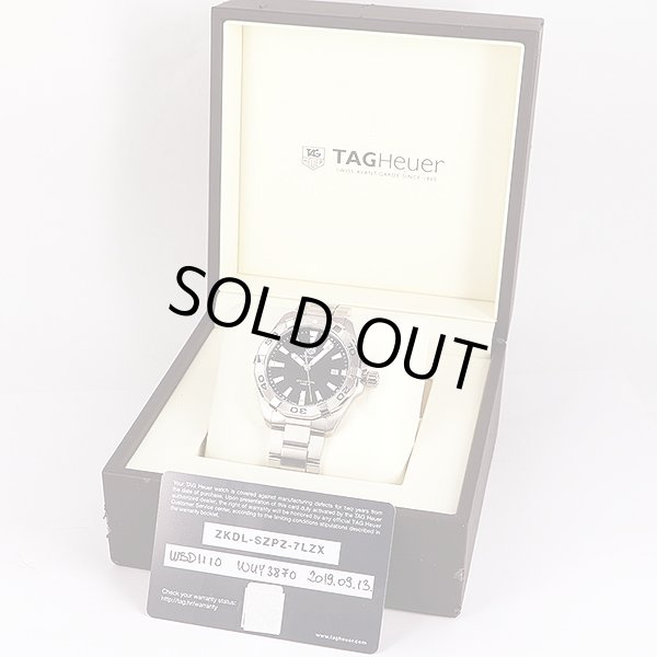 タグホイヤー　アクアレーサー　ＷＢＤ１１１０　黒文字盤　箱・保証書