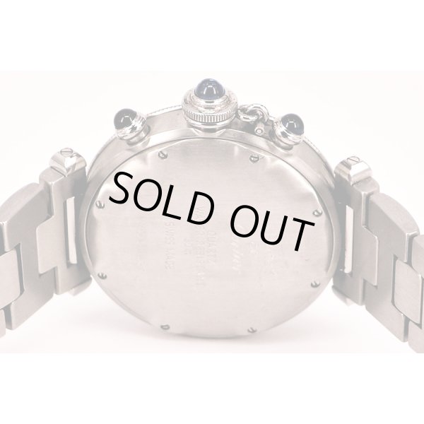 カルティエ　パシャ３８　クロノグラフ　Ｗ３１００４Ｈ３　白文字盤　裏面拡大