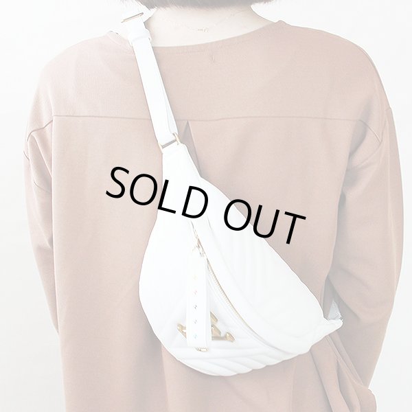 ルイヴィトン　ニューウェーブ バムバッグ M53861 スノー　掛けたイメージ