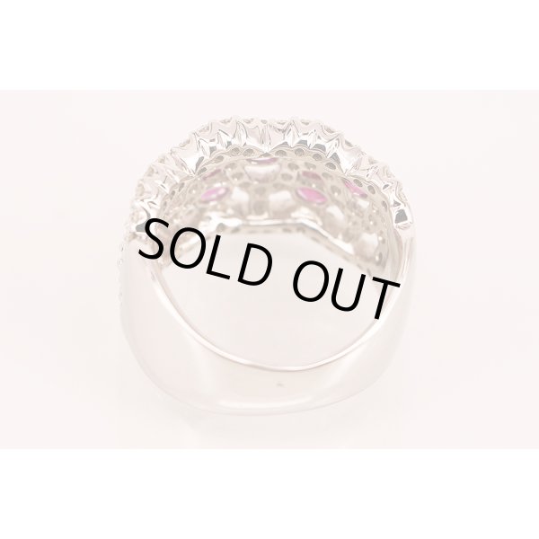 PT900 ルビーダイアイリリング 1.01ct 1.20ct 15.10g　内側