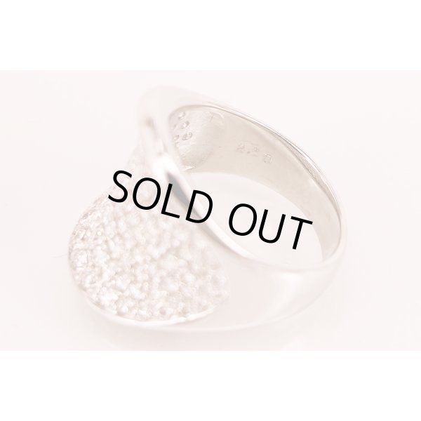 K18WG ダイアイリリング 2.10ct 9.10g　刻印