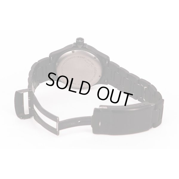 ジン　６５６Ｓ　ブラックＰＶＤ　黒文字盤　ブレス