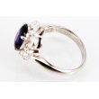 PT900 サファイアダイアイリリング 3.63ct 1.568ct 8.50g　刻印(2)