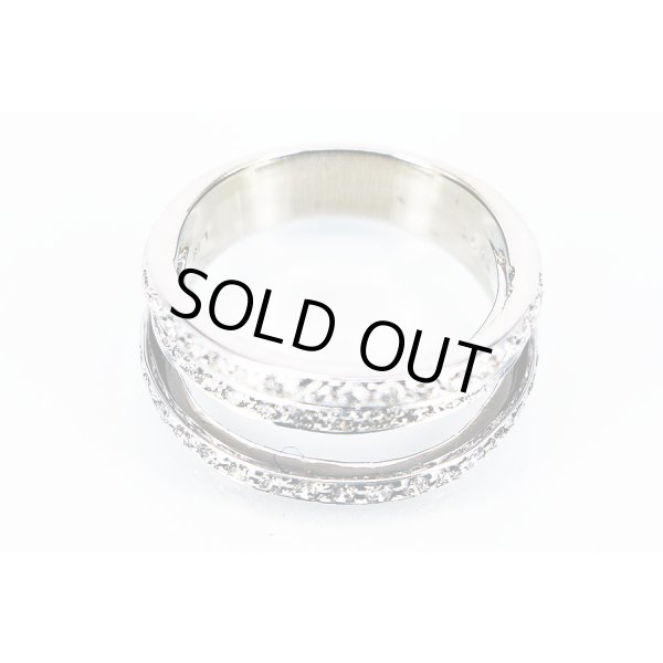 K18WG ダイアイリリング 0.71ct 6.60g　拡大