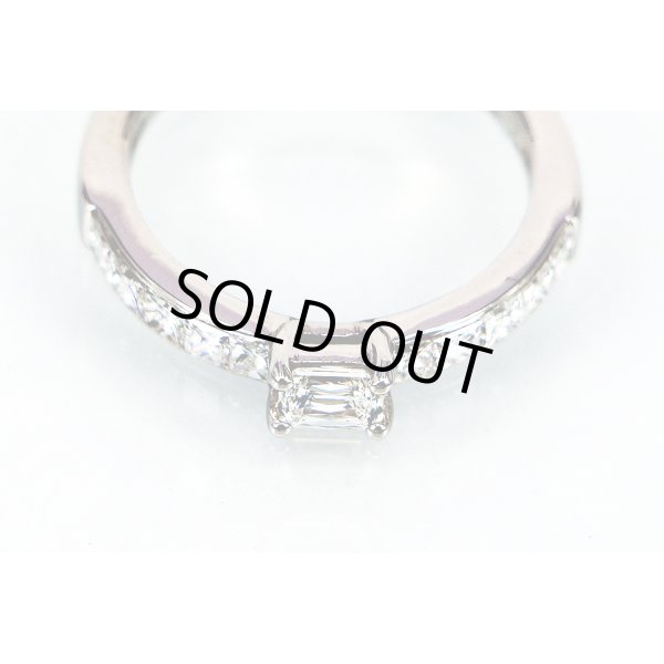 PT950 ダイアイリリング 0.80ct 4.10g　拡大