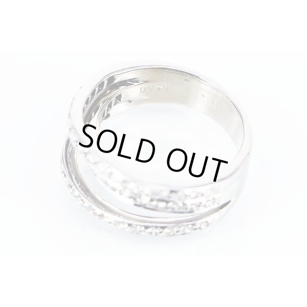 K18WG ダイアイリリング 0.71ct 6.60g　刻印(2)