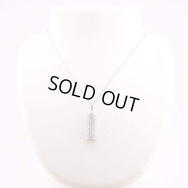 PT850/900 ダイアイリペンダントネックレス 1.52ct 9.80g　装着イメージ