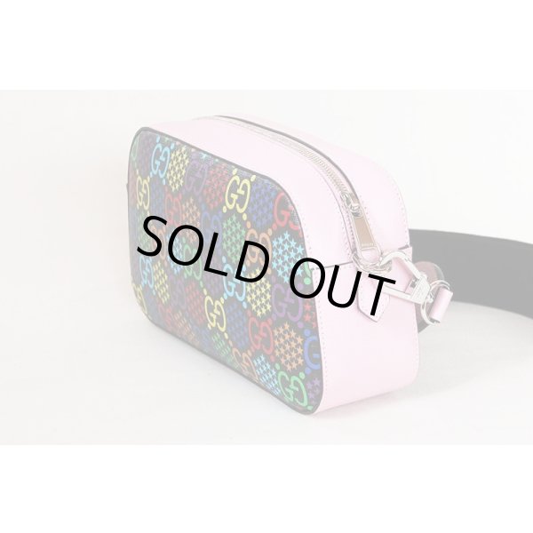 ショルダーバック 574886 527620 ブラック／ピンク／マルチ　サイド