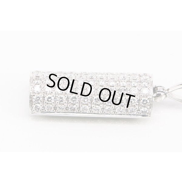 PT850/900 ダイアイリペンダントネックレス 1.52ct 9.80g　サイド