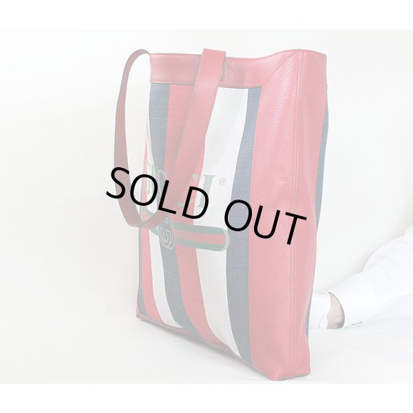 グッチ　トートバック 523781 493075 トリコロール　サイド