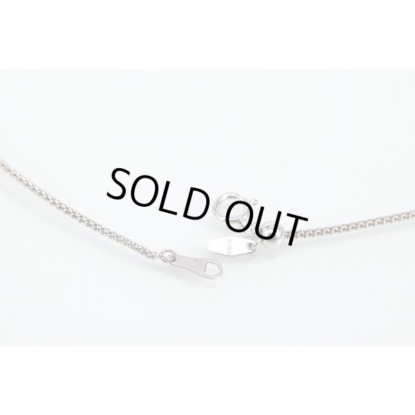 K18WG ルビーダイアイリペンダントネックレス 0.34ct 0.12ct 7.30g　留め具外したイメージ